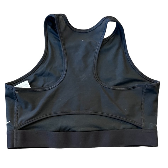 Nike Black Sports Bra Black with Stripes Size Large - Picture 2 of 11
